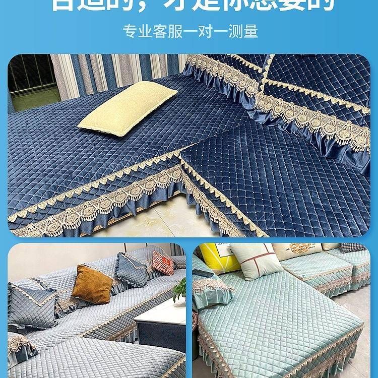 沙发套四季通用罩沙发巾贵欧式F96575T9包新中式三坐一妃全沙发垫