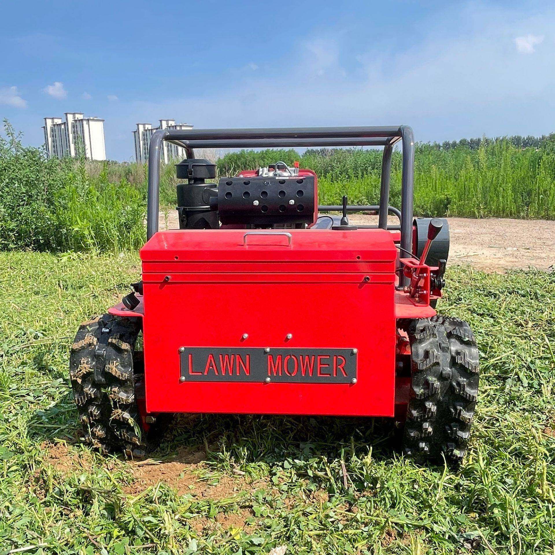 升级新款履带式M果SUN园割机120C割幅大型草遥控除草机柴油割草机