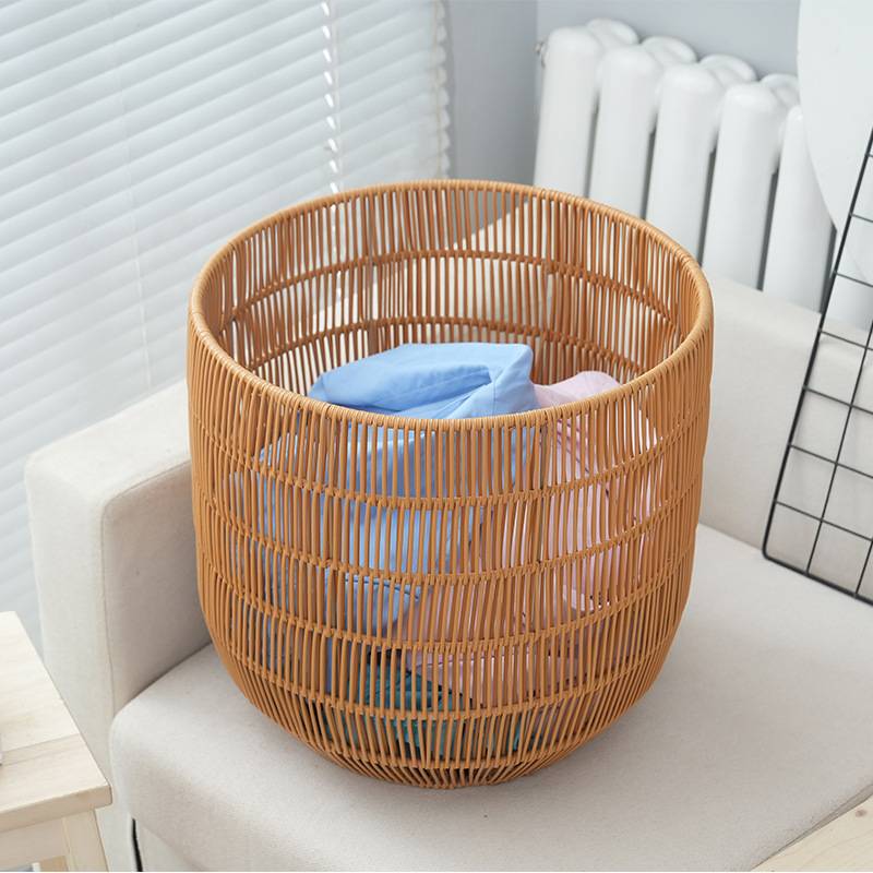 浴室卫生间卧室仿藤编脏衣篮可洗刷脏衣筐脏衣服收纳筐家用脏衣篓