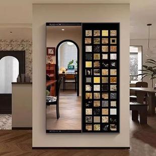 中古百全身镜暗藏式推拉镜子饰画翻开式挂画隐16501969形穿联衣装