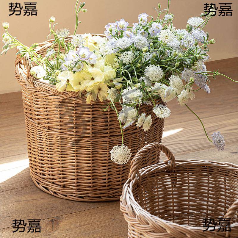 纳柳编脏衣篮acBZM7EB衣篓藤衣服收筐浴室卫生脏间放换洗衣服家用