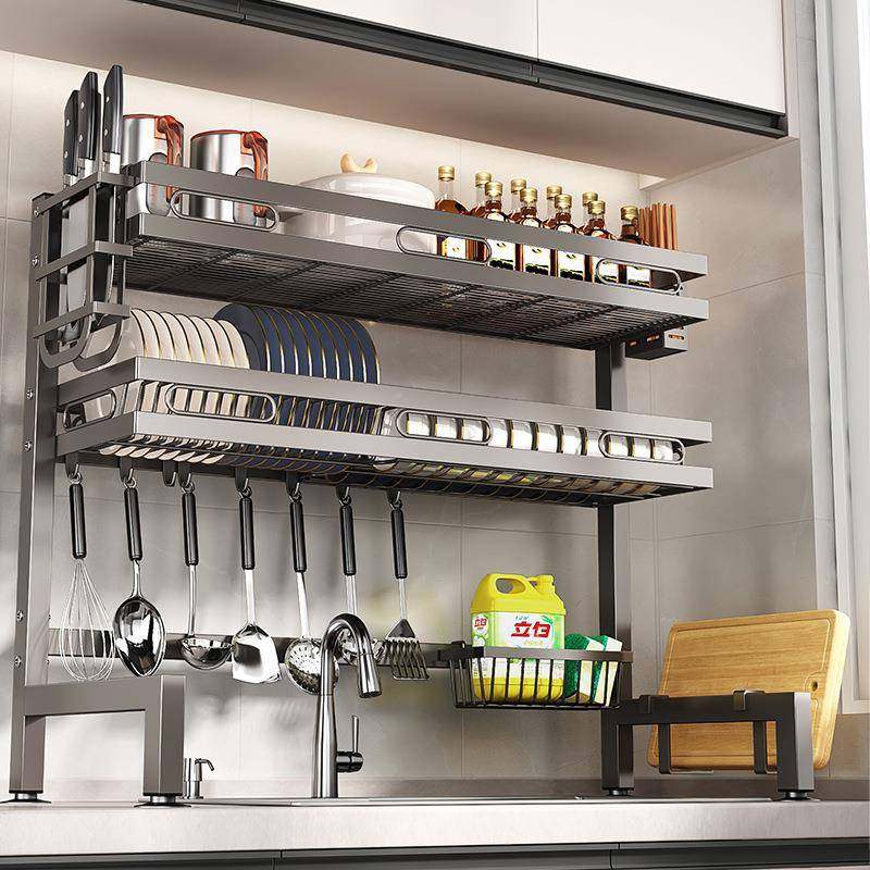 房碗水置槽物架一体水槽碟沥水架台面多功能碗碟厨收纳架水池上放,厨房/烹饪用具,抹布架/厨房清洁收纳架,淘宝优惠券,粉丝福利购,淘宝优惠卷