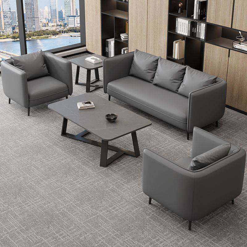 简约现代小办公套室办公沙发商务会客休无品牌/息区接型待洽谈几
