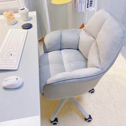 电脑椅家用椅背靠CQQ女生久可爱卧室化妆椅宿舍写字学习坐升降转
