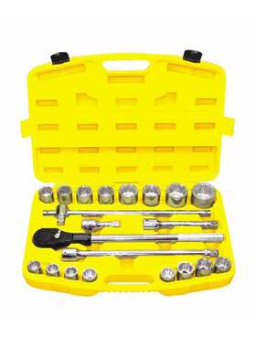 波斯工具 21件套十二角19mm系列公制重型套筒组套BS511621