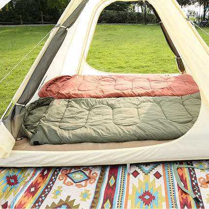 黑鹿户外冬季加厚保暖睡袋旅行露营可拼接单双人便携式大人棉睡袋