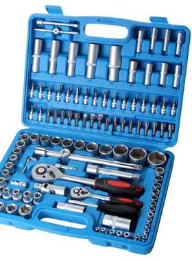 108pc棘轮扳手套装 汽修汽保随车工具箱厂家直销 108件套套筒组套