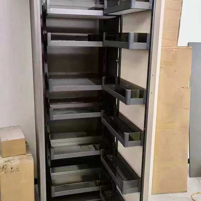 铝合金中矮柜联动拉篮 有特殊尺寸多层式大容量储物拉篮 大怪物