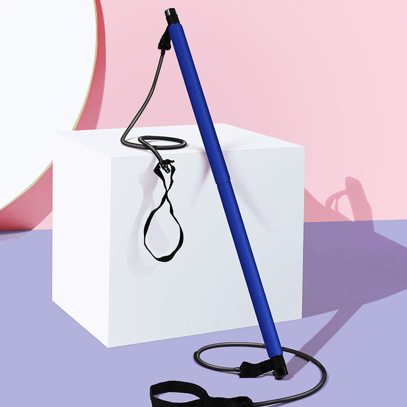 普拉提棒健身棒瑜伽器材家用多功能拉力绳弹力绳拉伸带背部训练器