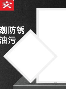 集成吊顶led平板灯厨房卫生间浴室扣板嵌入式300x600300x3009W冷