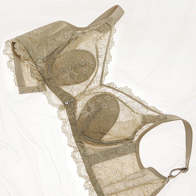 超薄蕾丝内衣女无海绵软钢圈文胸全罩杯内衣胸罩防凸点大胸显小罩,女士内衣/男士内衣/家居服,文胸,淘宝优惠券,粉丝福利购,淘宝优惠卷