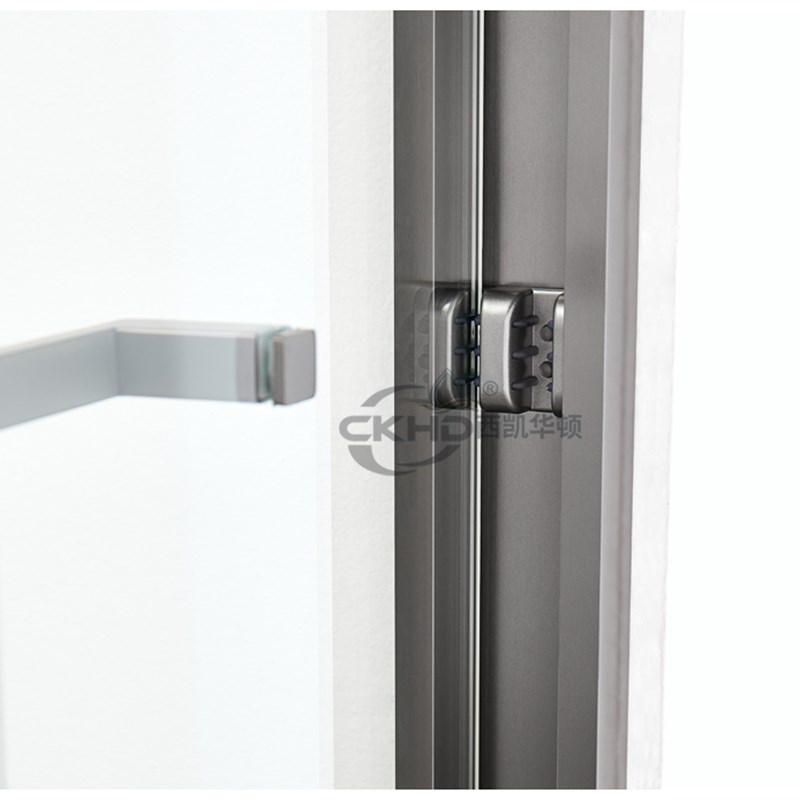 暗吊轮窄边细边框枪灰色拉丝淋浴房一字形移门沐浴房整体浴室隔断