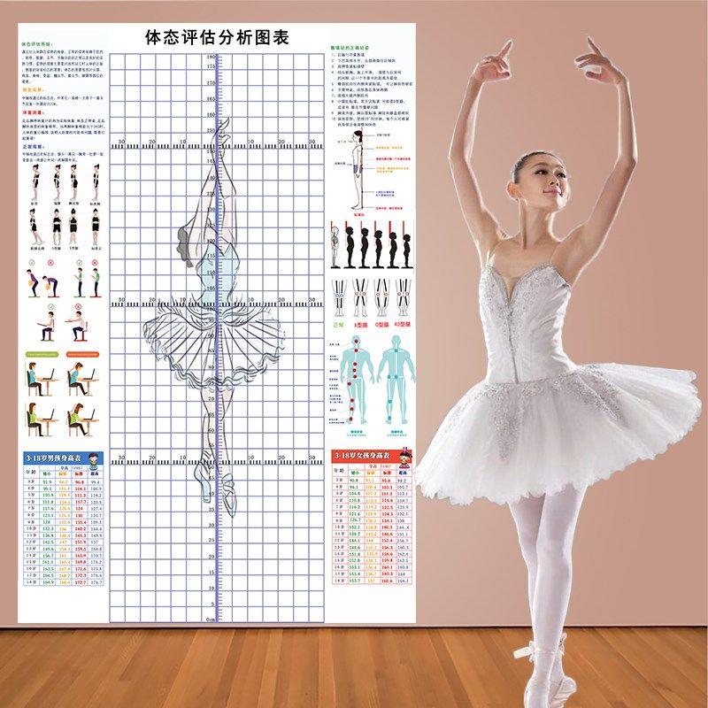青少儿体态评估表身高站姿体测表男孩女孩测量图幼儿形体评估图表,家装主材,定制壁画,淘宝优惠券,粉丝福利购,淘宝优惠卷