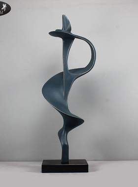 雕塑摆件现代抽象艺术品摆设软装饰品玻璃钢样板T房售楼处客厅摆