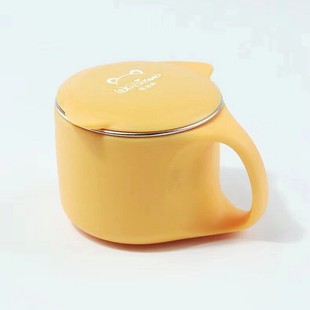 维迪熊儿童萌趣不锈钢保温杯宝宝耐摔带盖有手柄水V杯家用防烫餐