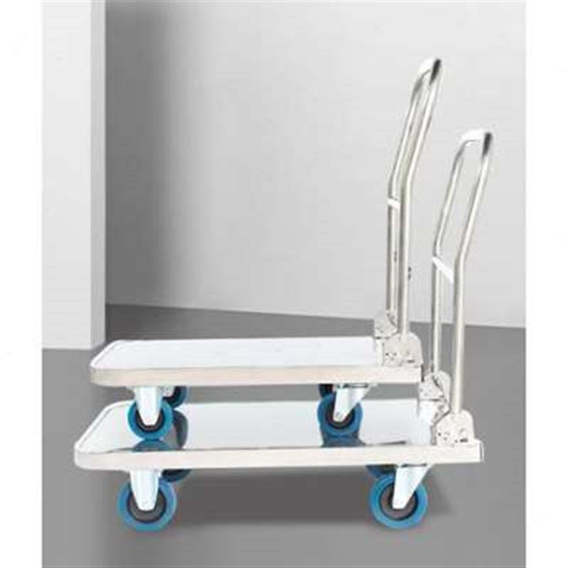 新款新款专用固清 不锈钢平板车手推货车四轮小推车拖车折叠搬运,农用物资,苗木固定器/支撑器,淘宝优惠券,粉丝福利购,淘宝优惠卷