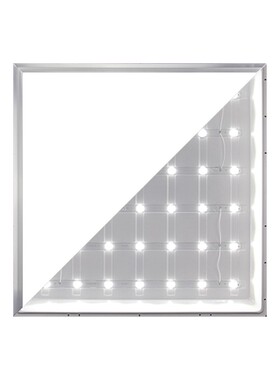 集成吊顶600x600led平板v灯直发光 595x595石膏板矿棉板面板工程