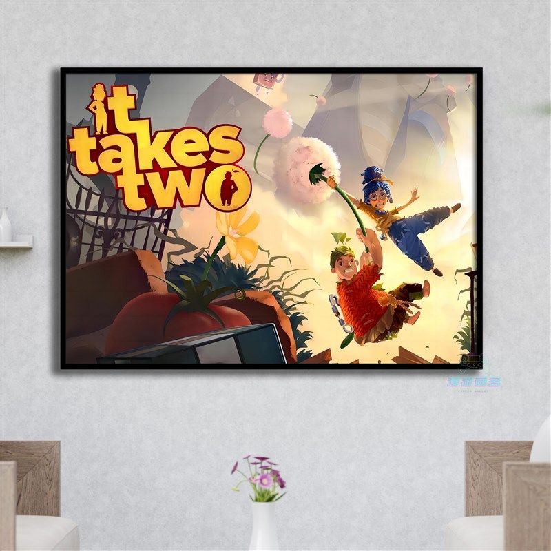 双人成行游戏装饰画挂画主机电竞房客厅卧室书房玄关电玩海报定制