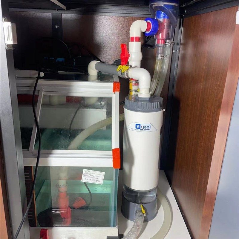 鱼缸外置过滤桶沉淀桶鱼马桶免换水过滤器粪便收集分离器免清洗