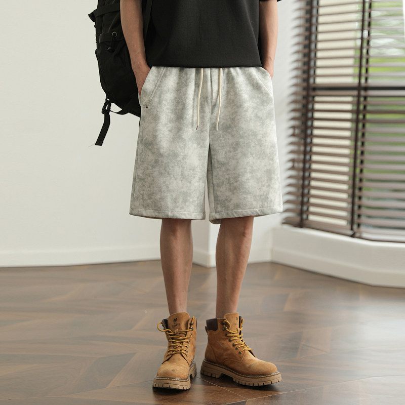 美式复古高街短裤男夏季潮牌休闲运动裤子宽松直筒中裤百搭五分裤,男装,短裤,淘宝优惠券,粉丝福利购,淘宝优惠卷