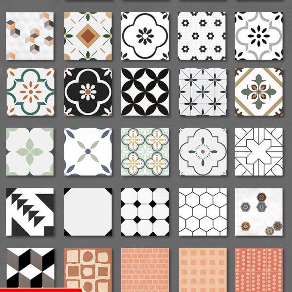 网红花砖厨房卫生间阳台瓷砖600x600花片商铺地砖拼花防滑地板砖