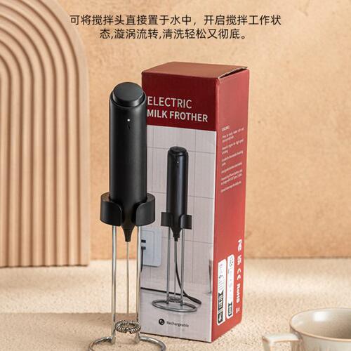 优格打奶泡器家用电动搅拌器咖啡拉花打泡器手持迷你打蛋器打发器