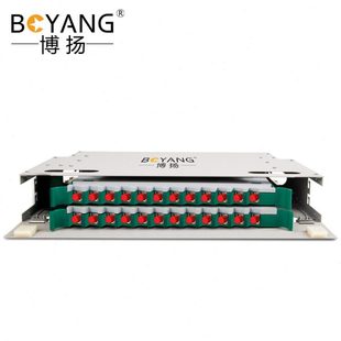博扬 24芯ODF光纤配线架/子框/单元体满配FC多模(50/125)推拉式
