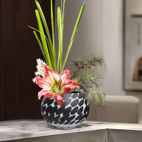 中式饰品摆件样板房客厅玄关陶瓷花盆花盆摆设书房博古架柜装饰品