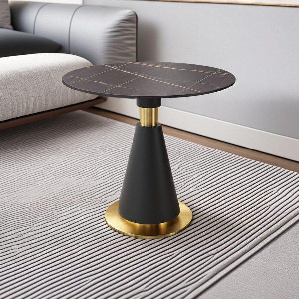 岩板会客洽谈桌现代家用展厅小圆桌售楼部酒店边几角几接待桌轻奢,住宅家具,岩板餐桌,淘宝优惠券,粉丝福利购,淘宝优惠卷