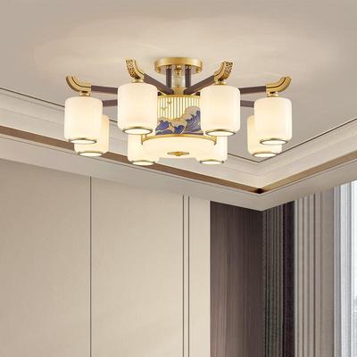 新款朝餐下别墅主灯新中式吊灯厅千江山高里778端新山中式卧室中