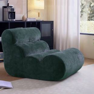 真空压缩单人沙发中古风毛毛虫小户型客厅卧室躺卧休闲懒人榻榻米