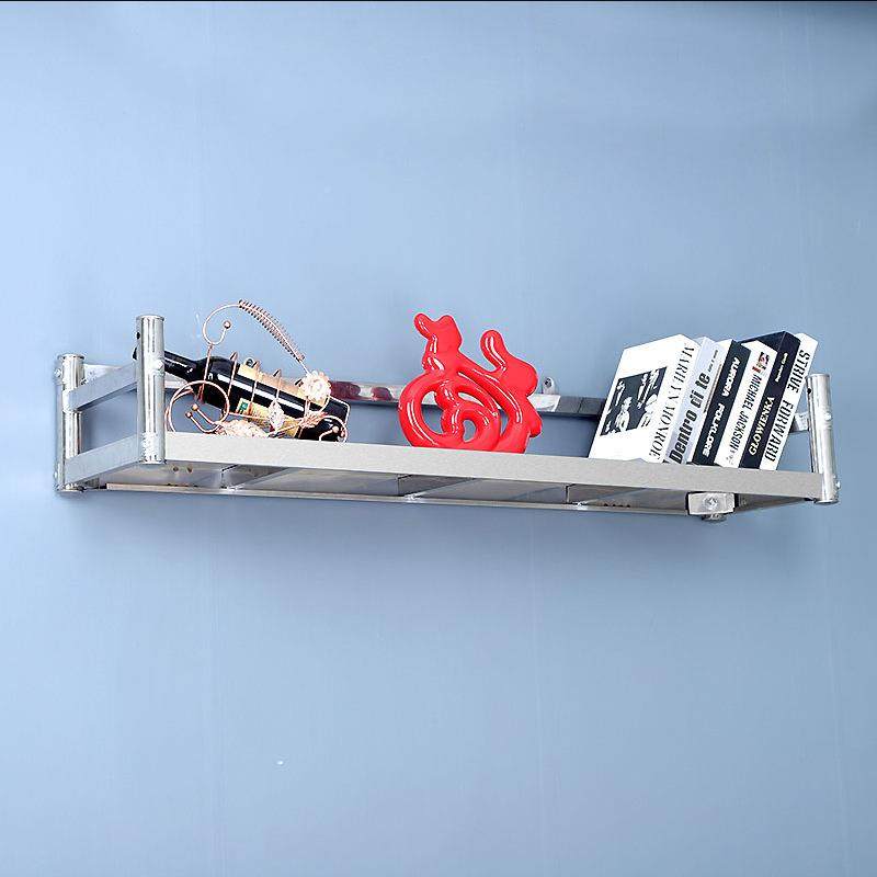 AL不锈钢6单层壁挂置架饭墙店厨房一层带护F76T8MMT栏物挂碗架调