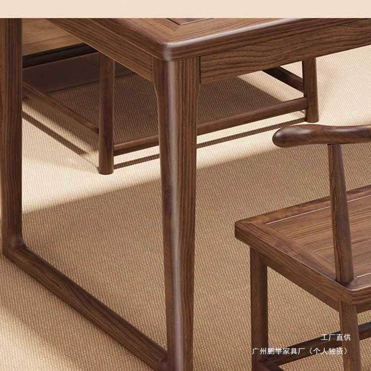 新WWV中式阳胡茶桃木实木茶桌椅组合家用台小泡茶台型烧水壶一体