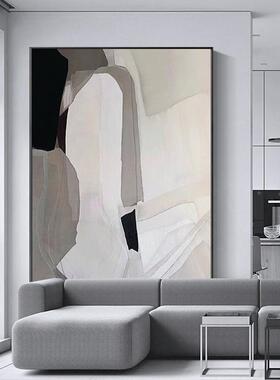 灰度现代简约客厅装画象QX202203黑白壁画走廊玄卧室饰酒店关工装