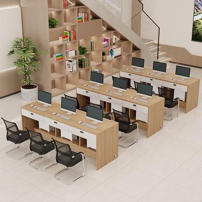 财务办公桌员工桌椅组合司人位6双人简约办子公桌4办公室职Z-003