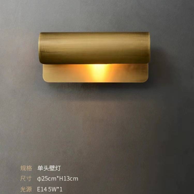 全铜镜前灯卫生间用也不会生锈 后现代墙壁画灯客厅玄关壁灯LED灯