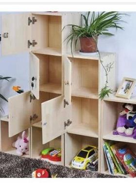 TIZ组实木小柜子自由合方柜单个书柜储格物柜收纳头柜书橱床柜可