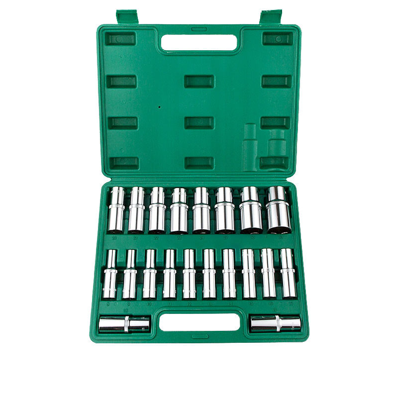 盛拓1/2寸20件套加长套筒组套铬钒钢汽车维修工具家用组合工具