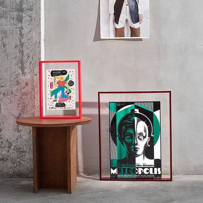 洗照片成框亚克力展示挂墙照片相框双面玻璃透裱明亚克力D做装画