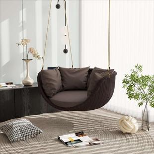 品台榕沐BYH内业阳台秋千吊篮吊椅室休闲露秋千吊篮懒人单人藤椅