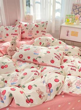 慕梵新款全棉四件套纯12FPB被套棉三件触套薄款轻奢床笠款柔软感