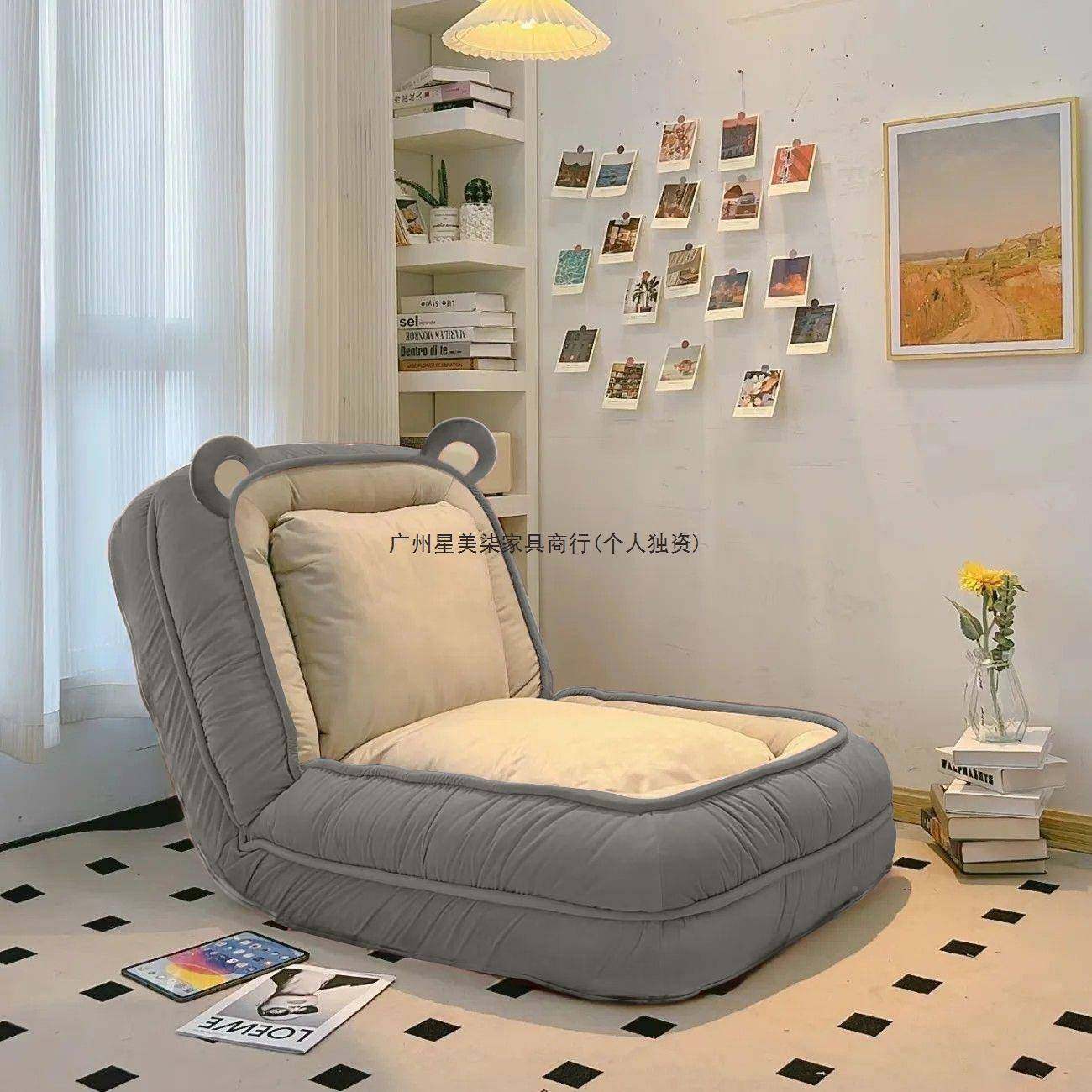 人类狗人沙发沙发床窝折懒叠卧室单人双人巨大TEV阳台榻榻米网红