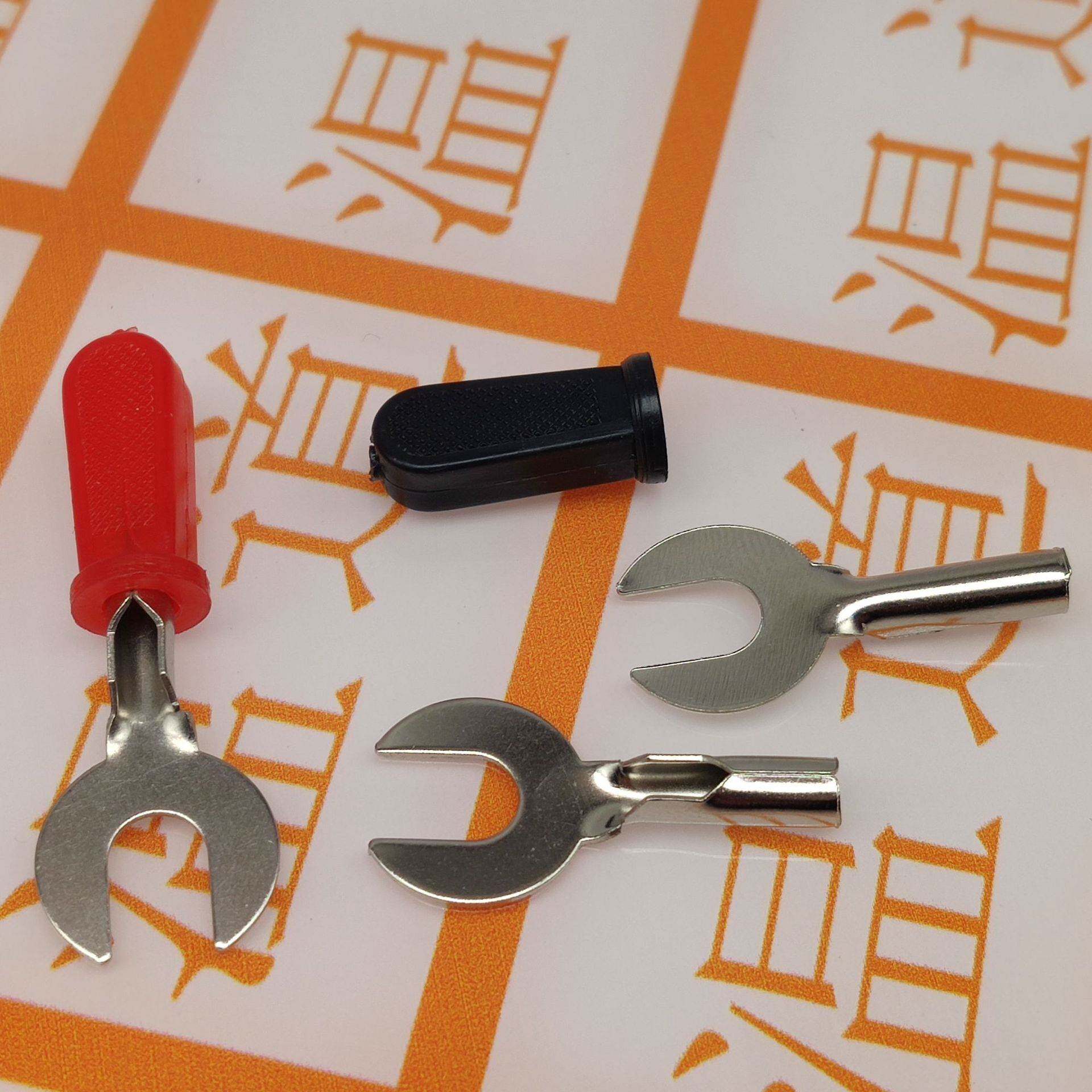 物理电学实验导线叉 物理导线 U形插头 U型接线叉 6mm 电路连接线