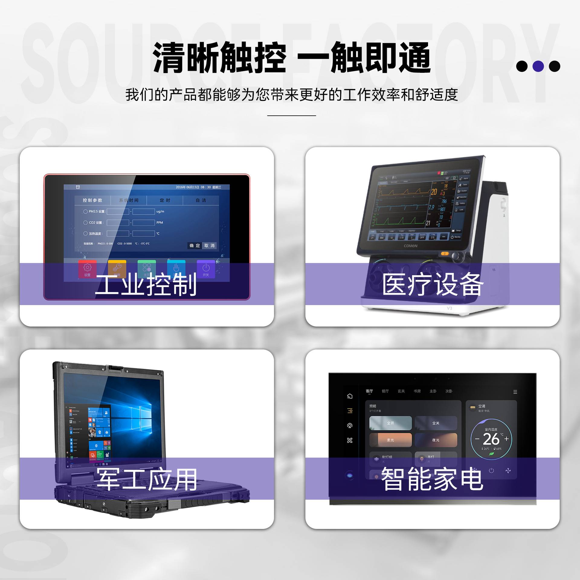 4.3寸触摸显示屏480*272工业仪器500亮度IPS视角lcd液晶触摸屏
