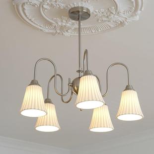 D42 中古客厅灯具现代简约复古美陶主卧网瓷红餐厅卧室灯XL 法式 式