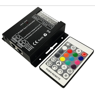 RGBW控制器 无线网线同步RGBW灯条控制器 LED四回路控制器4CHX8A