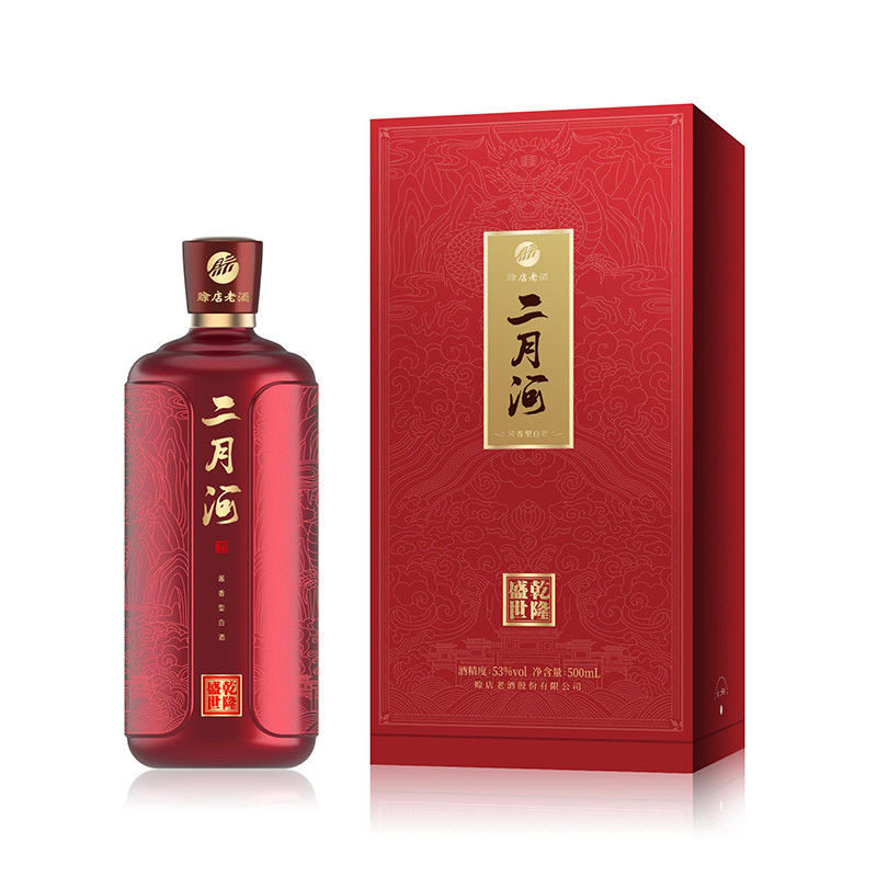 赊店老酒二月河乾隆盛世酱香型53度500ml*6瓶纯粮食酒水婚宴礼盒图片