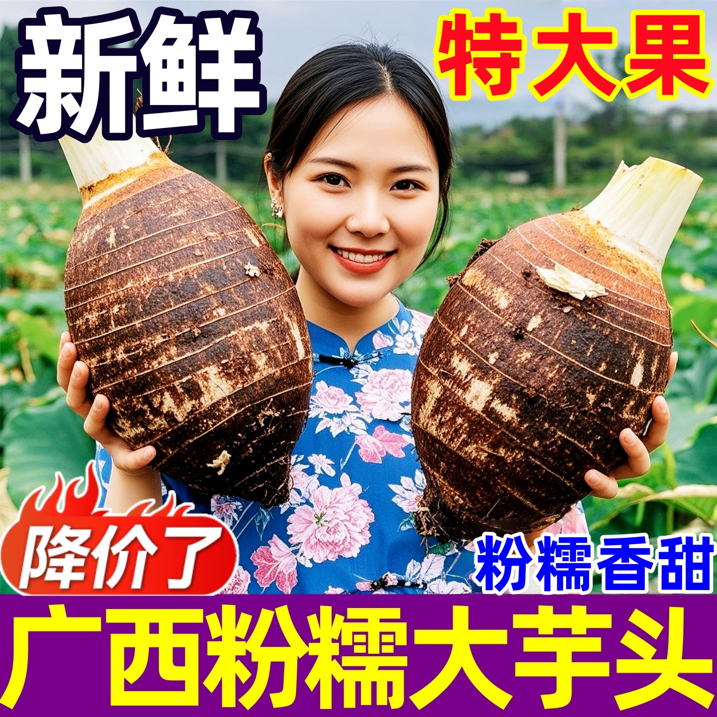 正宗新鲜广西粉糯大芋头粉糯香甜