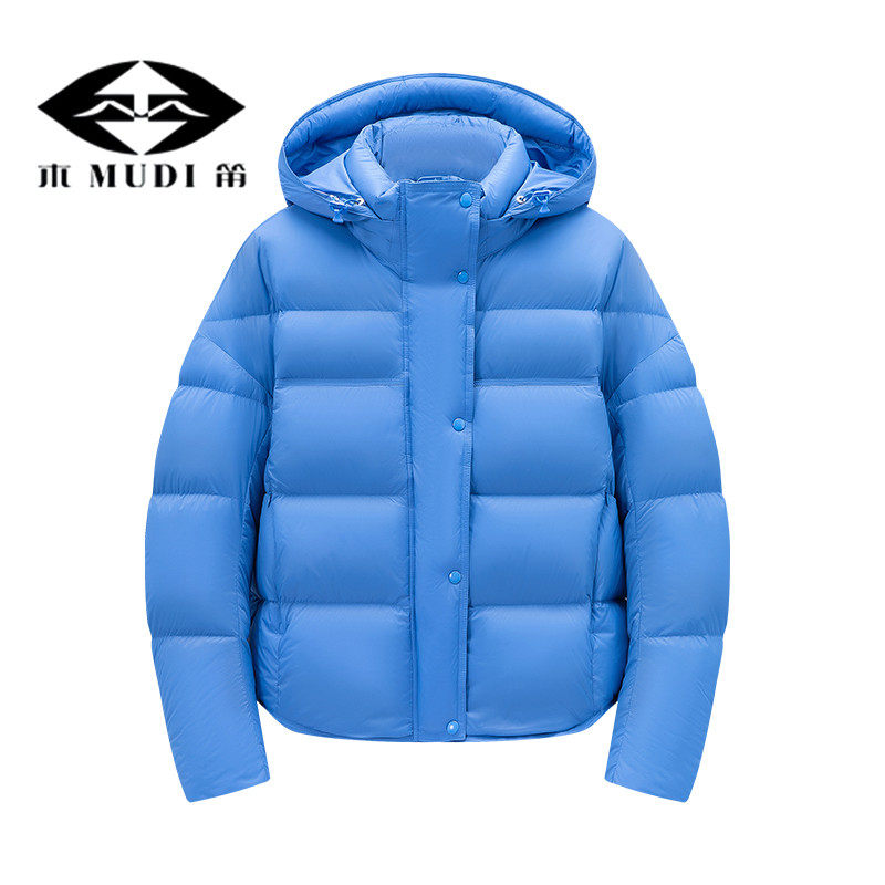 2025轻便泡芙龟背白鸭短款羽绒服