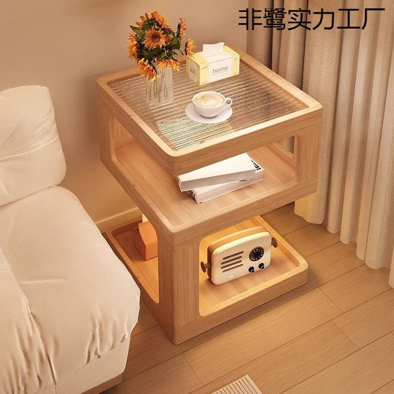 移动床头柜简约现代房间家用卧室储物柜小型床边置物架简易收纳柜